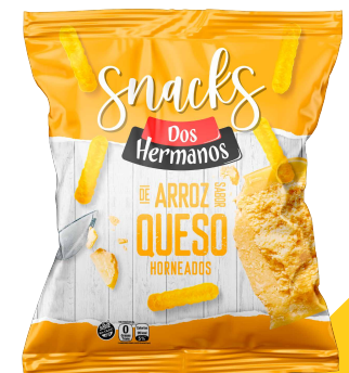 DOS HERMANOS SNACK PALITOS DE ARROZ QUESO  10 X 80 GRS