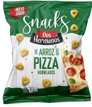 DOS HERMANOS SNACK DE ARROZ SABOR PIZZA 10 X 80 GRS