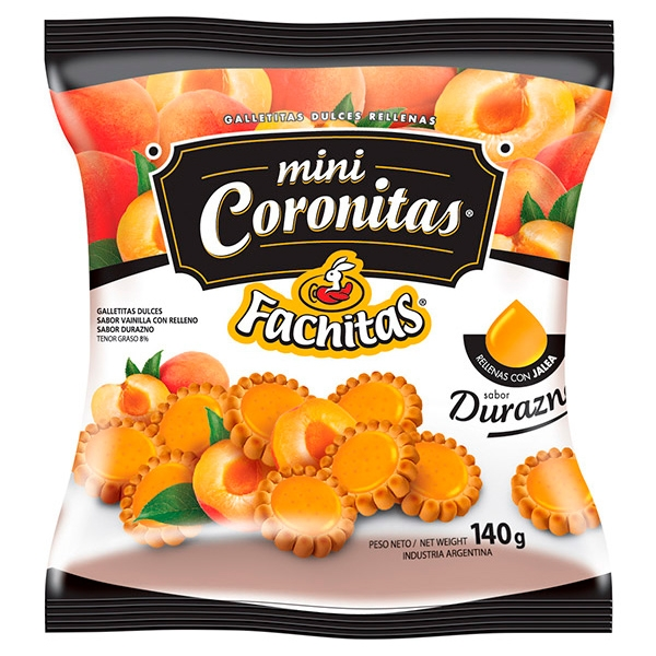 FACHITAS MINI CORONITAS DURAZNO X30X140 1