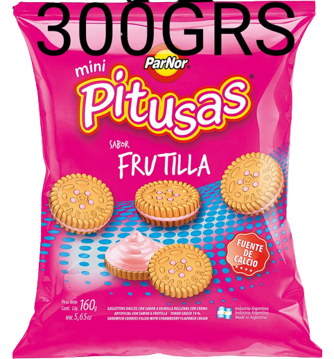 PITUSAS FAMILIAR FRUTILLA 16X300GRS 1