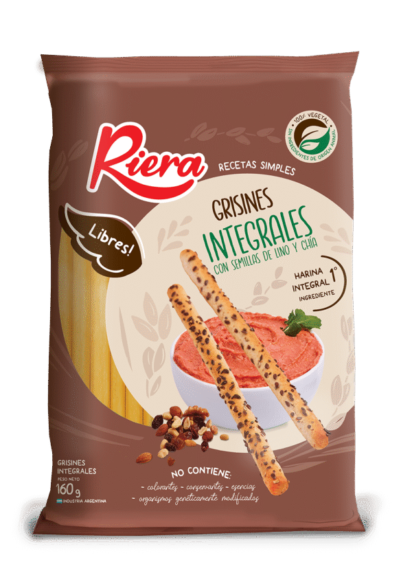 RIERA GRISIN INTEGRAL CON SEMILLAS X20X160GRS