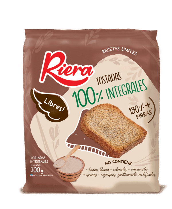 RIERA TOSTADA 100% INTEGRALES X 18X200