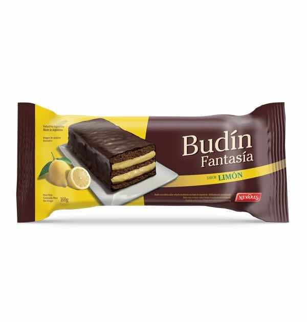 BUDIN FANTASIA NEVARES DE LIMON BANDEJA 10X160GRS