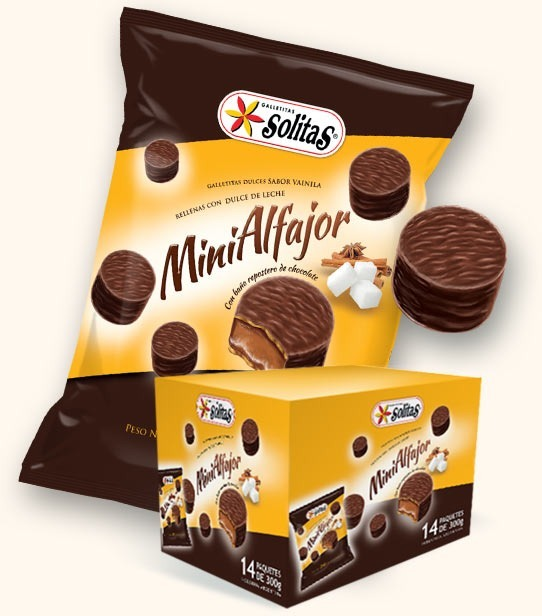 SOLITA ALFAJOR CHOCO  X14PAQX300GRS 1