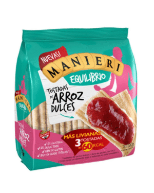 MANIERI TOSTADAS DE ARROZ DULCE 12 X120