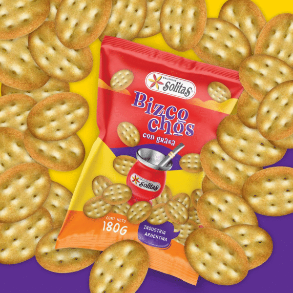 SOLITA BIZCOCHOS CON GRASA 22 X 180GRS