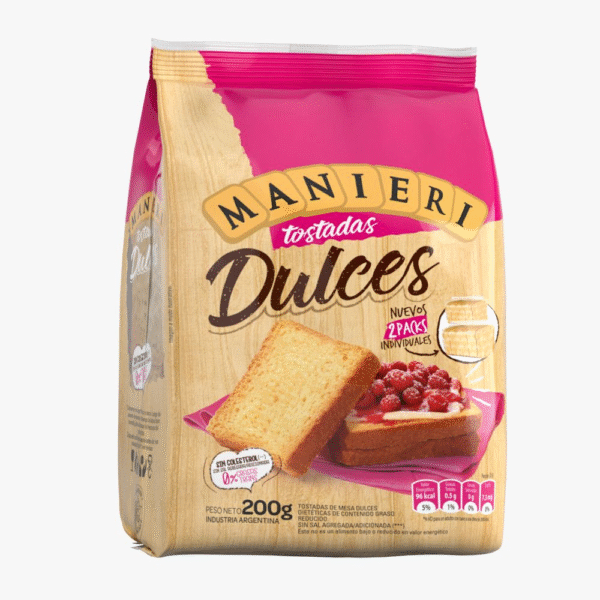 MANIERI TOSTADA C/DULCE X12PAQ X2 1