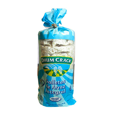 DHUM CRACK ARROZ SIN SAL 12X100GR 1