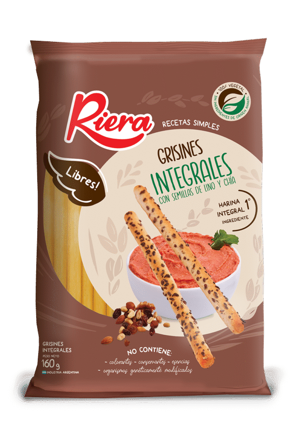 RIERA GRISIN INTEGRAL CON SEMILLAS X20X160GRS