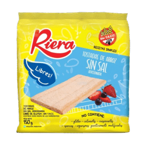 RIERA DE ARROZ SIN SAL X12X150GRS
