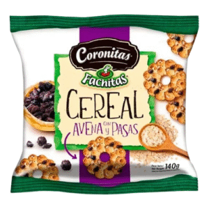 FACHITAS CORONITAS CEREAL CON AVENA Y PASAS X30X140GRS