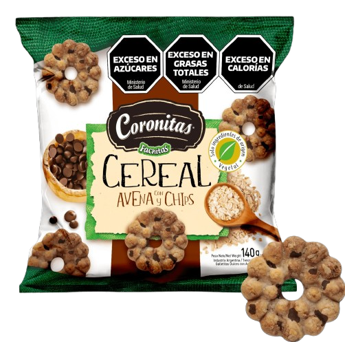 FACHITAS CORONITAS CEREAL CON AVENA Y CHIPS X30X140GRS