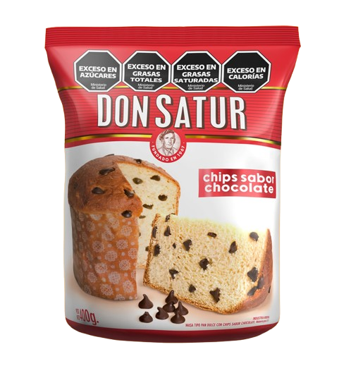 PAN DULCE DON SATUR CON CHIPS X6X400GRS