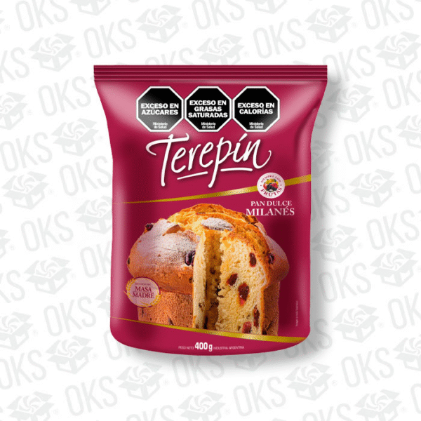 PAN DULCE TEREPIN CON FRUTAS  8X400