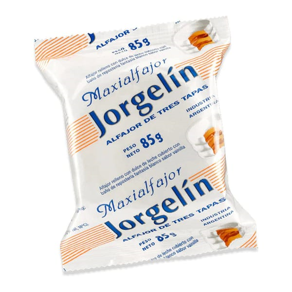 JORGITO ALFAJOR MAXI JORGELIN BLANCO (TRIPLE) *PAQ*  24X85