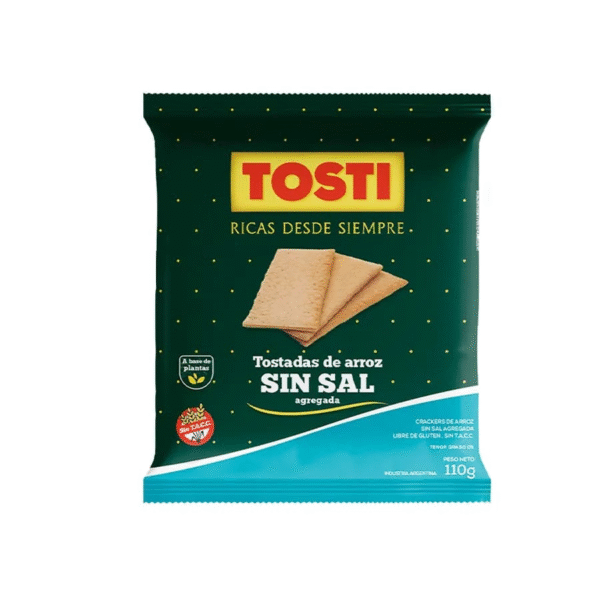 TOSTI DE  (ARROZ SIN SAL) 12 X 110 NUEVA
