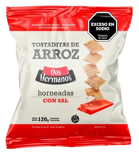 DOS HERMANOS TOSTADAS DE ARROZ C/SAL (NUEVA) 10X120