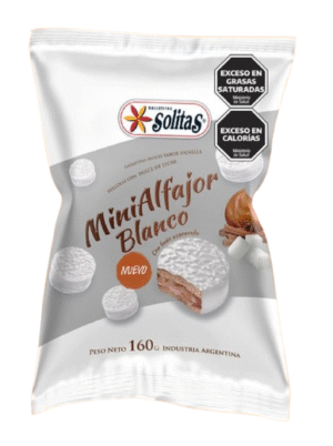 SOLITA ALFAJOR **BLANCO** GLASEADOS (NUEVO)  25PAQ X160GRS 1