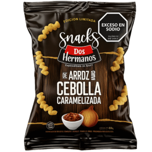 DOS HERMANOS  SNACKS SABOR (   CEBOLLA Y CARAMELIZADA )    80X10GR