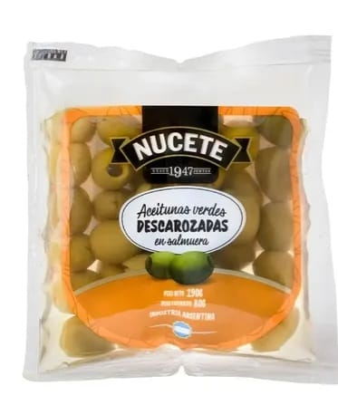 NUCETE ACEITUNAS VERDE DESCAROZADAS 15X80 GR