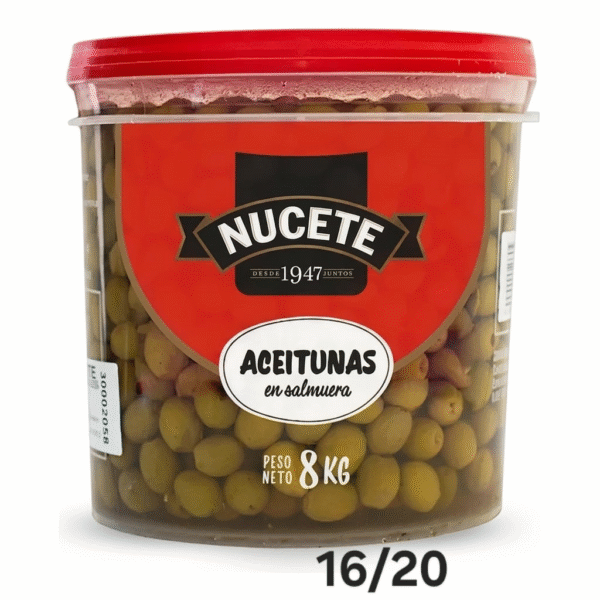 NUCETE BDE 5KG ACEITUNA VERDE 16/20