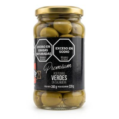NUCETE FRASCO ACEITUNAS VERDES PREMIUM  X1 24X220/360             ORIGINAL 24X220/360