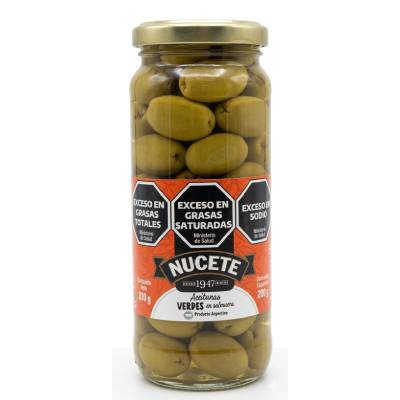 NUCETE FRASCO ACEITUNAS VERDES X1X200/300      ORIGINAL 24X200/330