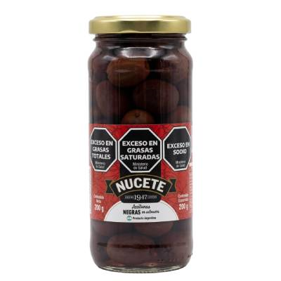 NUCETE FRASCO ACEITUNAS NEGRAS X1200/300     ORIGINAL  24X200/330