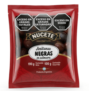 NUCETE SACHET ACEITUNAS NEGRAS  X9X100/190        ORIGINAL 18X100/190 G