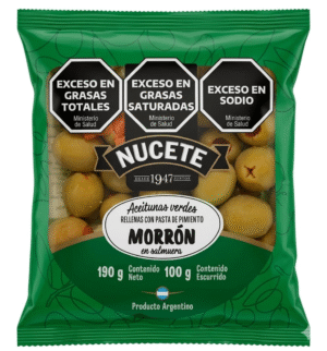 NUCETE SANCHET ACEITUNAS VERDES RELLENAS  X9X100/190 G         ORIGINAL 18X100/190 G