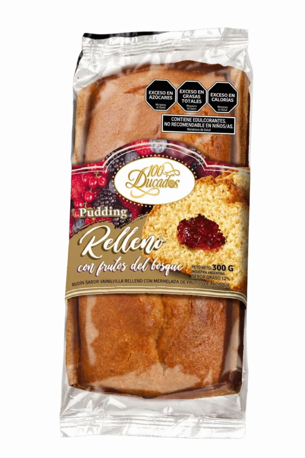 100 DUCADO PUDDING FRUTO DEL BOSQUE 8X300 GR