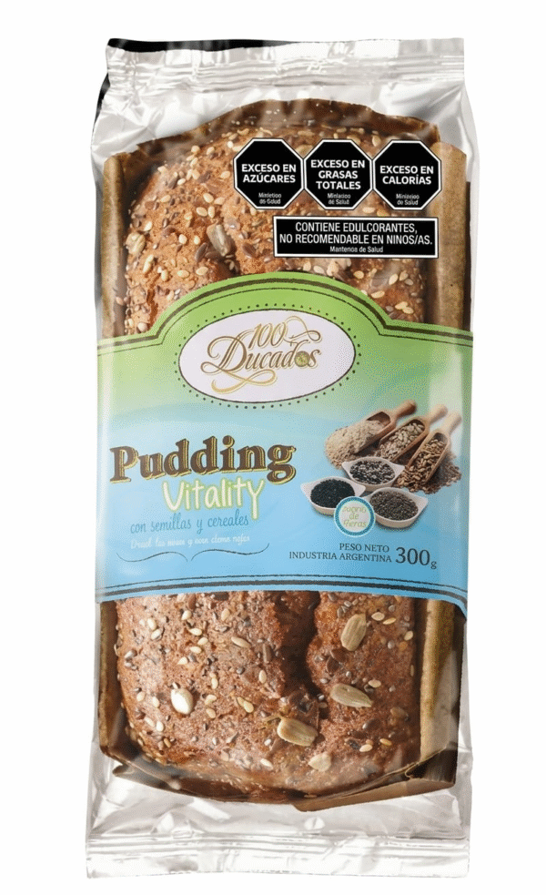 100 DUCADO PUDDING VITALITY C/ SEMILLAS 8X100