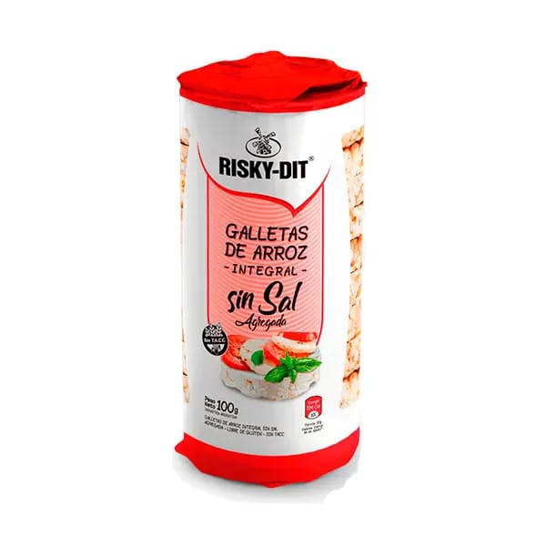 RISKY-DIT GALLETA  DE ARROZ S/SAL 12X100