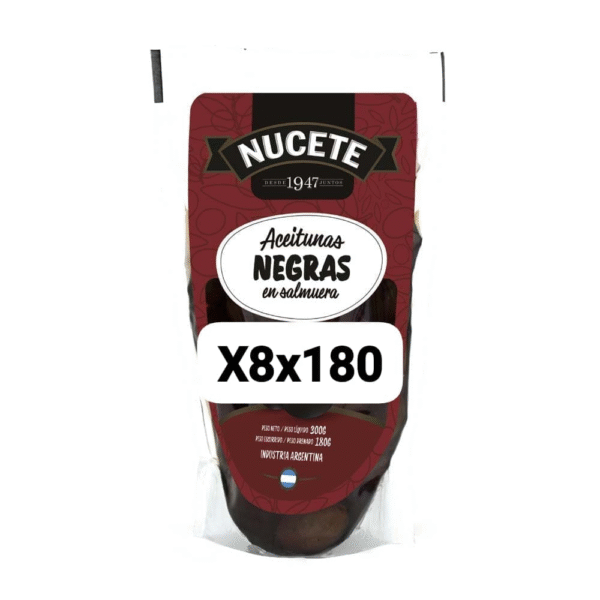 NUCETE DOY PACK ACEITUNA NEGRA 8X180/300