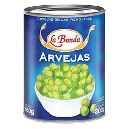LA BANDA ARVEJAS SECAS REMOJADAS 6 X 350 GRS