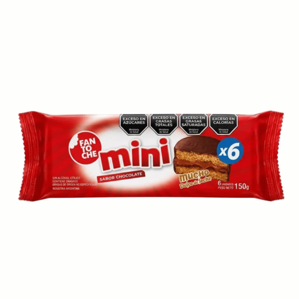 FANTOCHE MINI ALFAJOR  CHOCOLATE TUBO 24X150 GRS