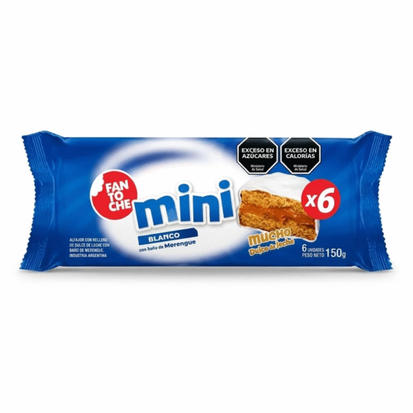 FANTOCHE MINI ALFAJOR BLANCO DE D. DE LECHE  TUBO 24X150 GRS