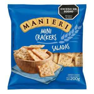 MANIERI MINI CRACKERS SALADAS 12X200 GS