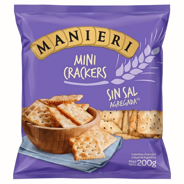 MANIERI MINI CRACKERS SIN SAL 12X200