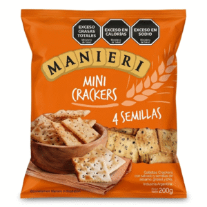 MANIERI MINI CRACKERS 4 SEMILLAS 12X200