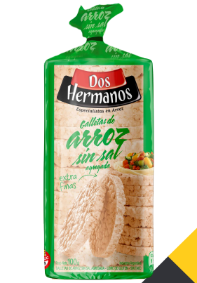 DOS HERMANOS GALLETAS SLIM SIN SAL 12 X 100GRS