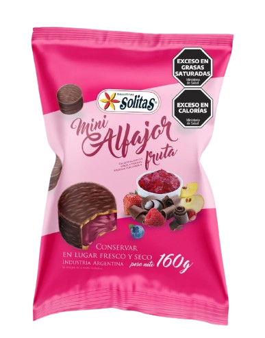SOLITAS  ALFAJOR FRUTA X25X160GRS 1