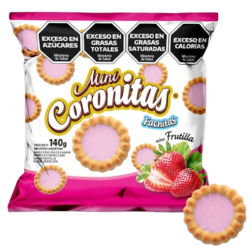 FACHITAS MINI CORONITAS FRUTILLA X30X140 1