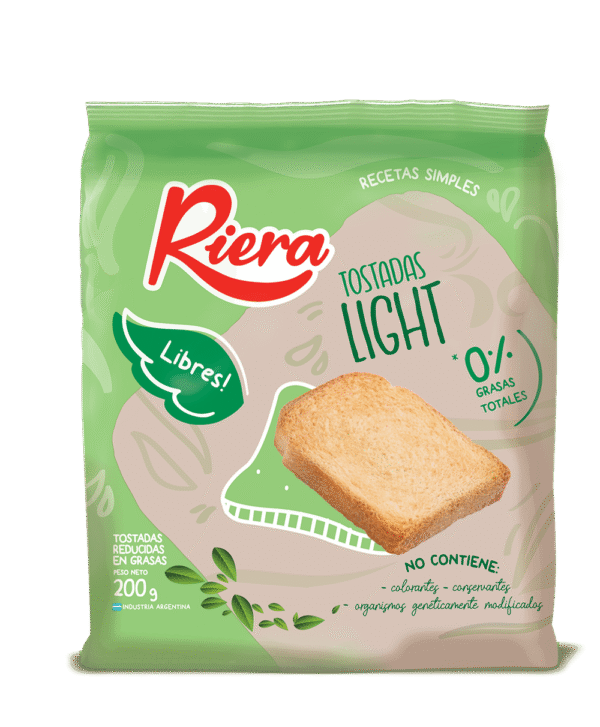 RIERA TOSTADAS LIGHT X18PAQ X200GRS 1