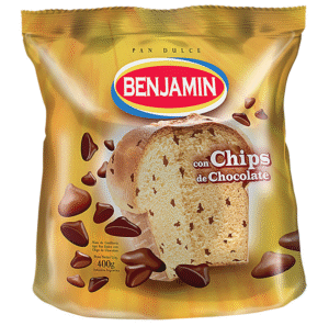 PAN DULCE BENJAMIN CON CHIPS 8X400GRS