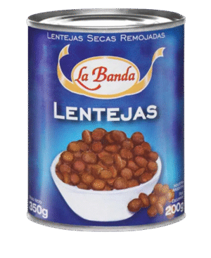 LA BANDA LENTEJAS SECAS REMOJADAS 6X350