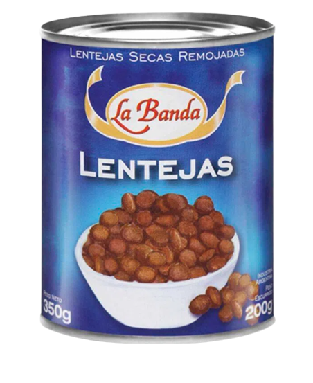 LA BANDA LENTEJAS SECAS REMOJADAS 6X350