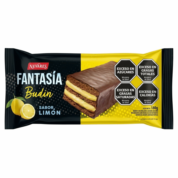 BUDIN FANTASIA NEVARES DE LIMON BANDEJA 10X160GRS