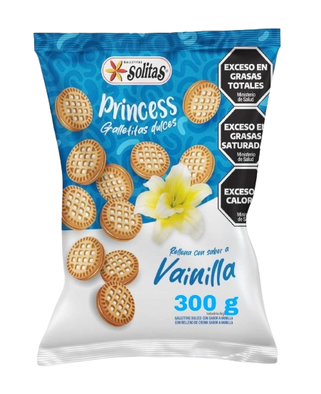 SOLITAS PRINCESS RELL.VAINILLA X14X300GRS