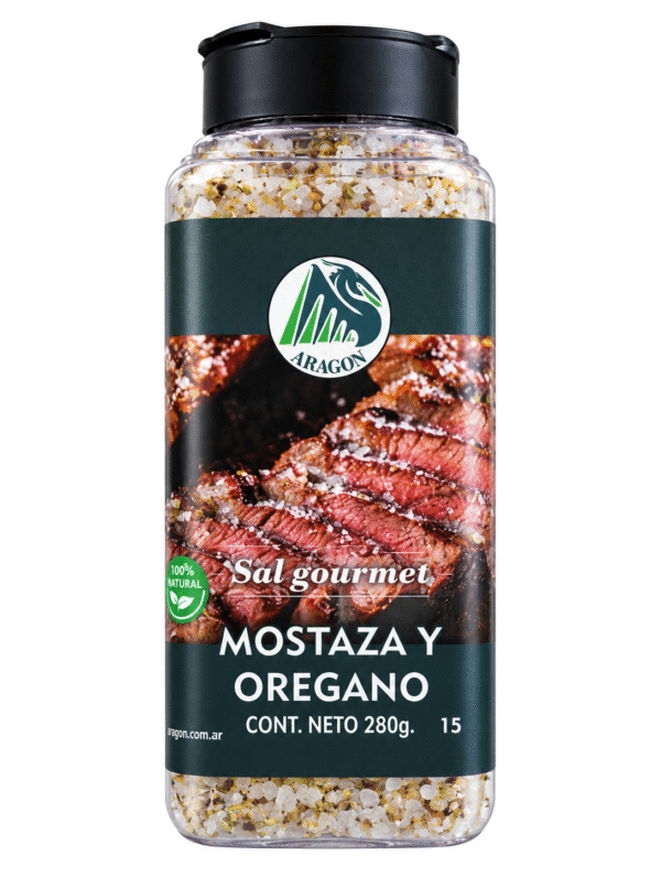 ARAGON SAL DE MOSTAZA Y OREGANO 15X280GRS